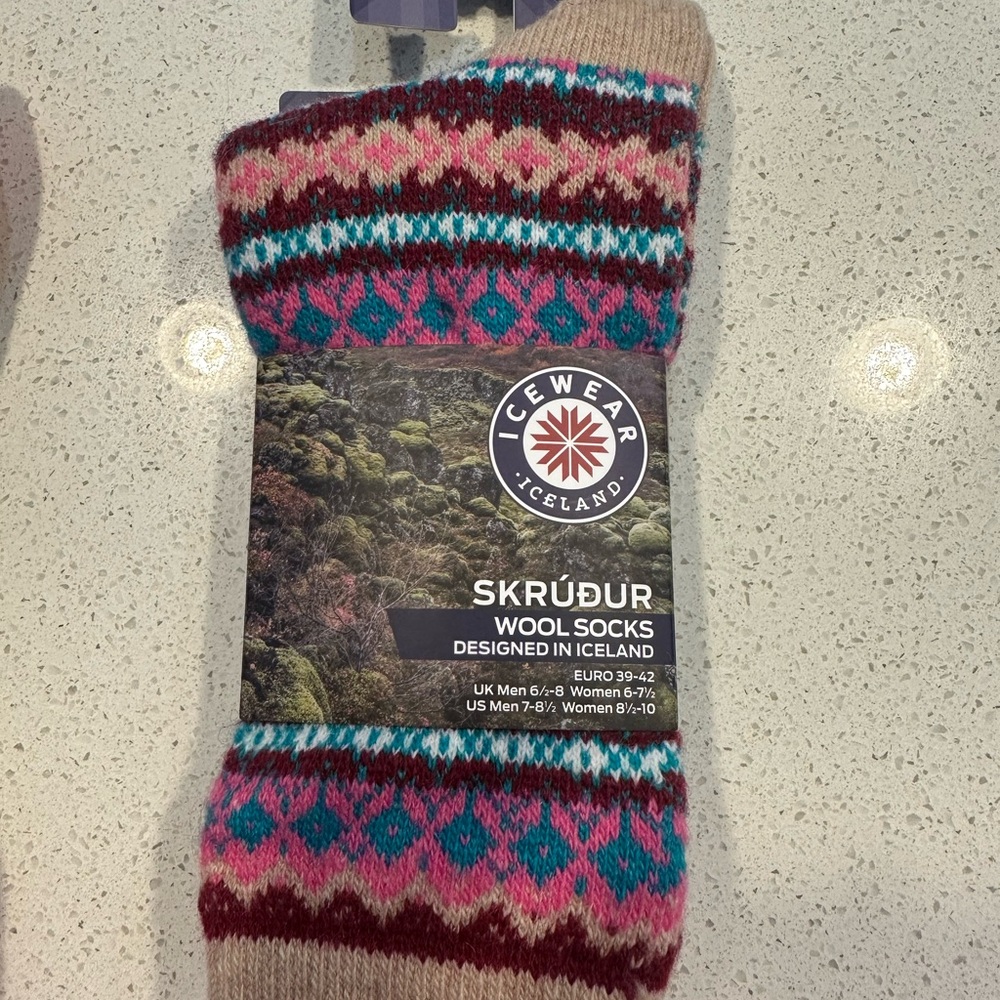 *NWT* Icelandic Multicolor Wool Socks